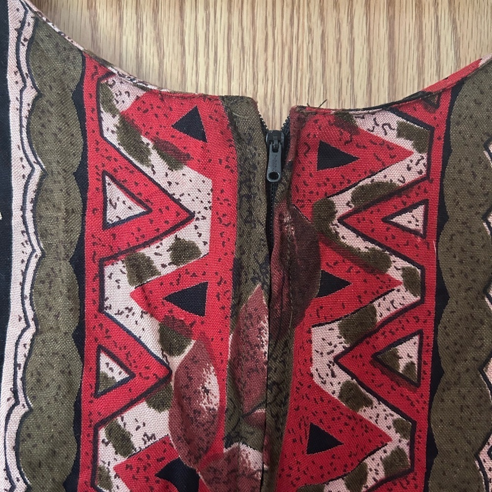 Fair Set Bohemian Tribal Print Midi Dress Size 12 - Picture 7 of 8
